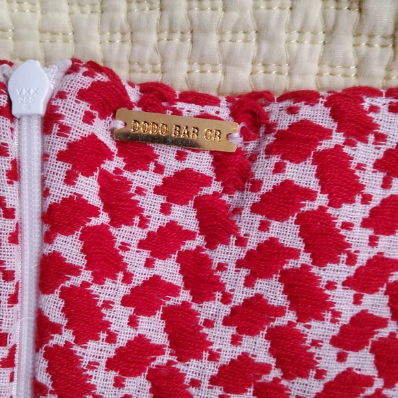 DoDo Bar Or Jacquard Knit Belted Mini Skirt Size S - Picture 2 of 9